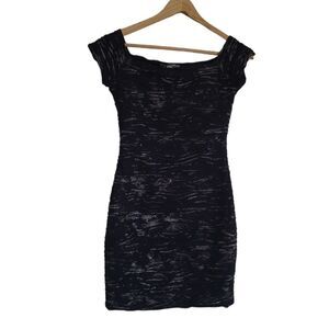 women's dress Brat Star mini dress black sparkle size small